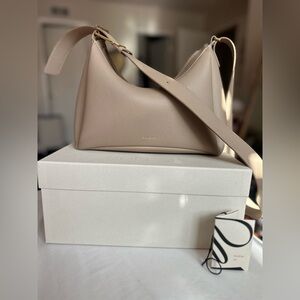 Polene Umi Textured Taupe Crossbody or Shoulder bag